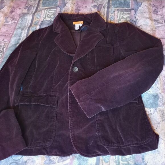 J. Crew 2 Button Blazer Size S Pockets Womens Brown Corduroy Jacket - Picture 1 of 7